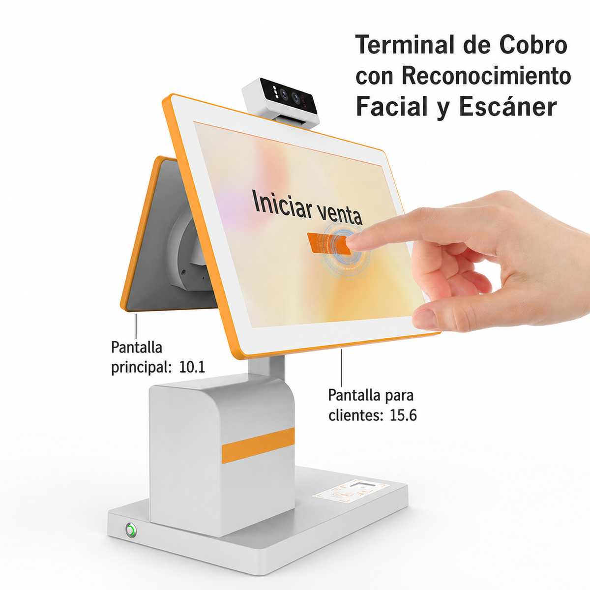 Terminal de Cobro con Reconocimiento Facial y Escáner - 4
