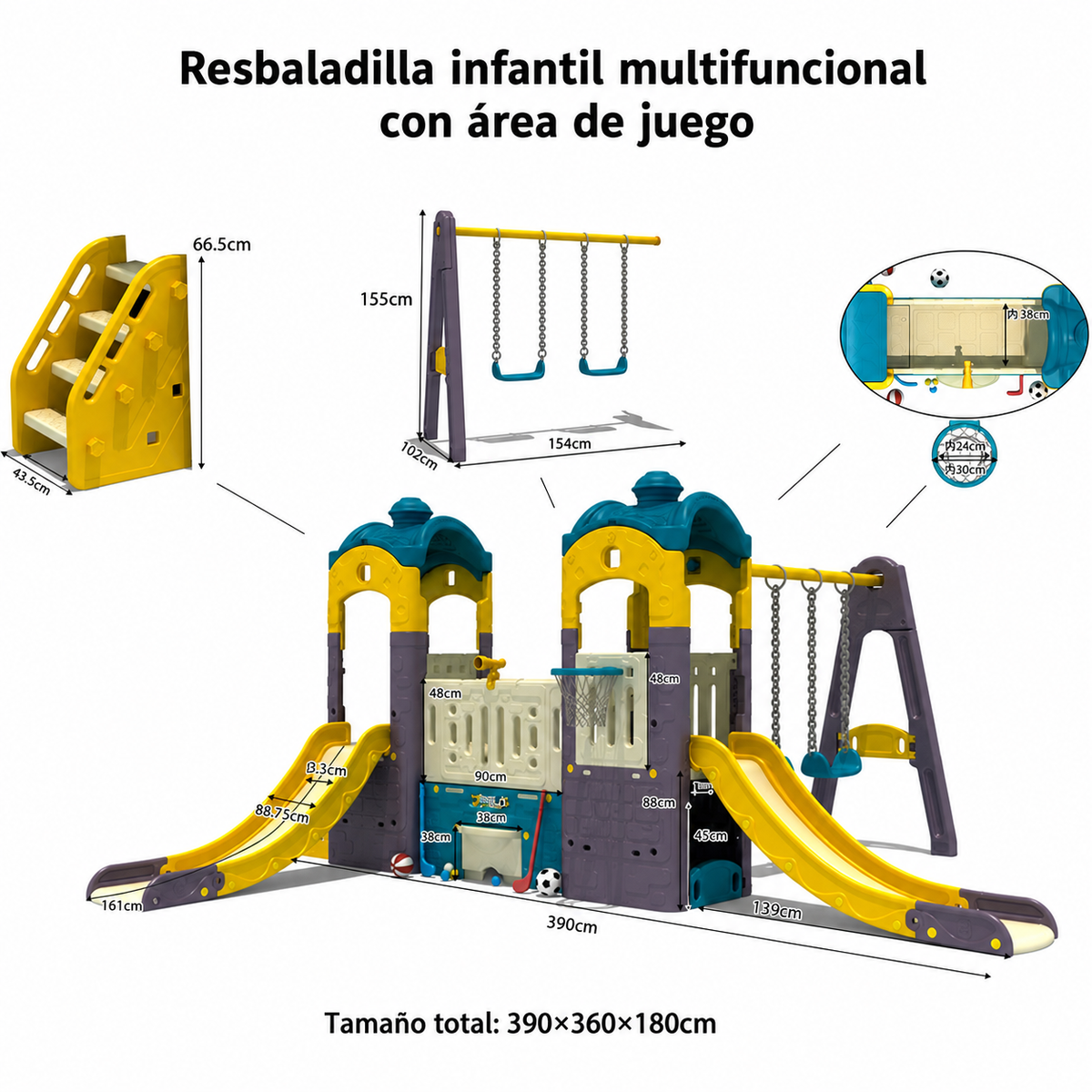 Castillo infantil multifuncional - 2