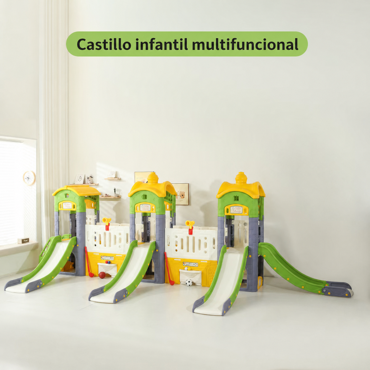 Castillo infantil multifuncional
