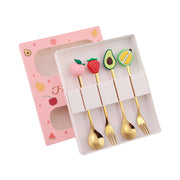 Cubiertos decorativos para postres y frutas