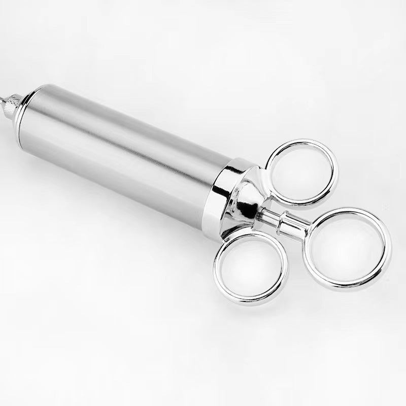 Jeringa para Sazonar de Acero Inoxidable – Kit de Inyección de Salsas y Condimentos