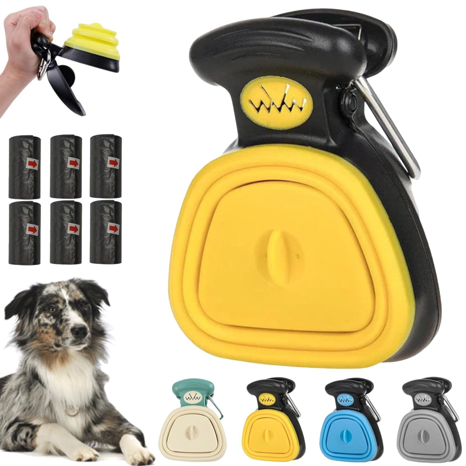 Recogedor plegable para mascotas durante paseos
