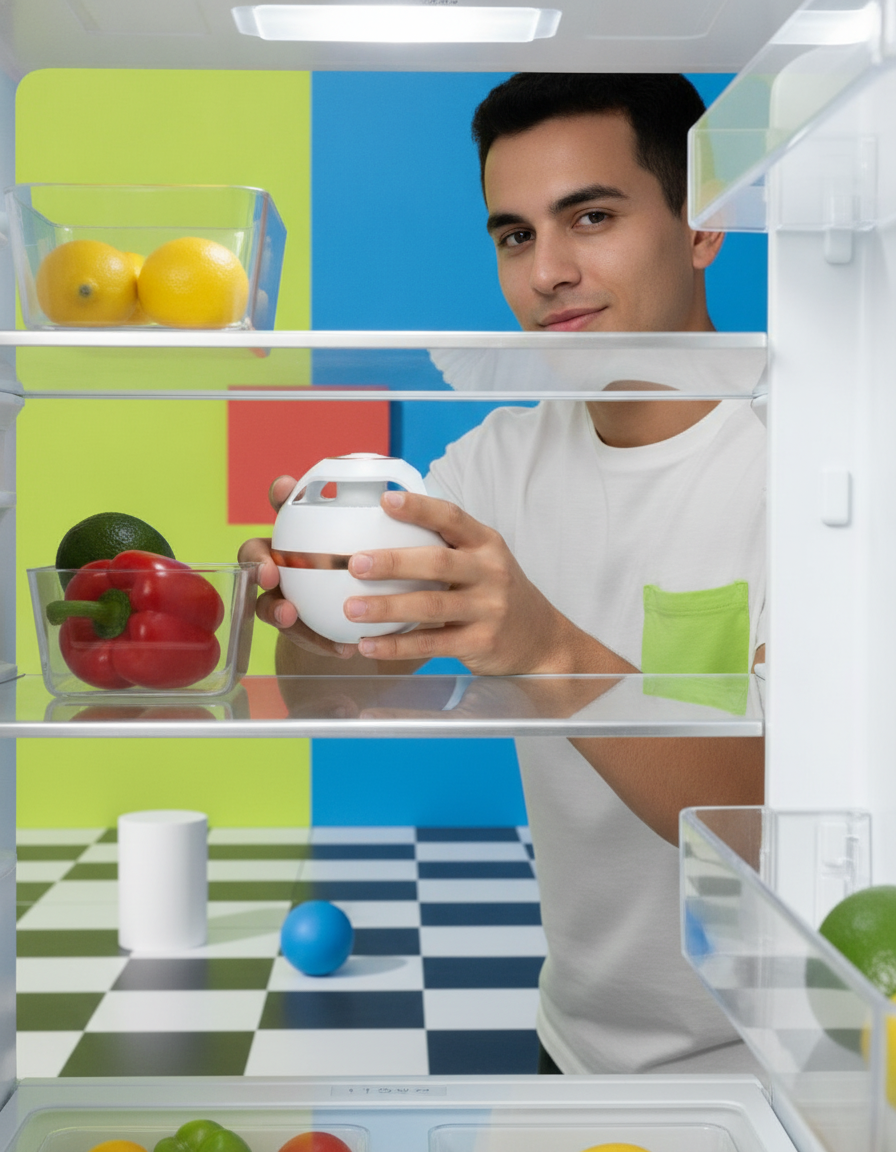 Desodorizador con Ozono Recargable para Nevera y Hogar