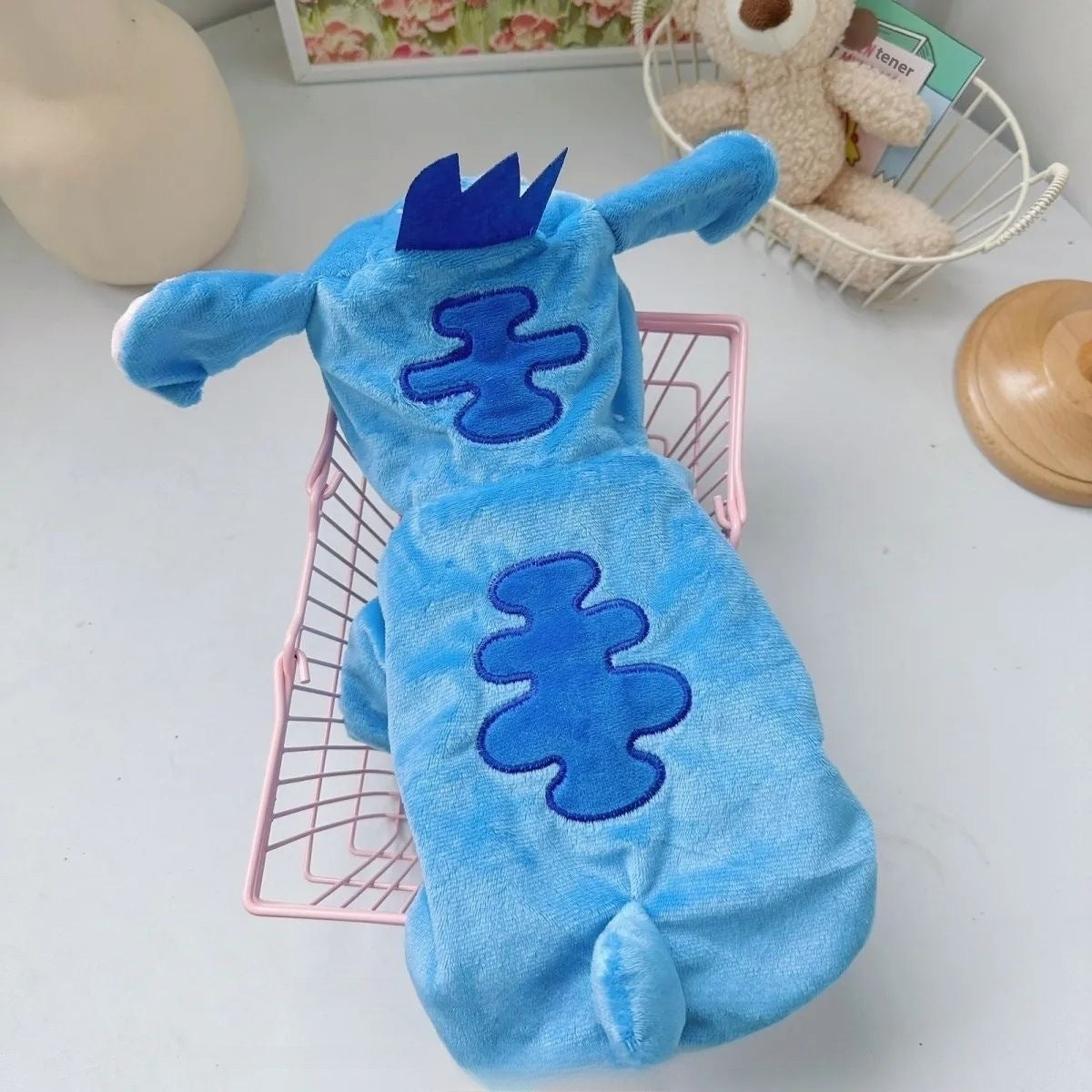 Pijama para Perros Pequeños – Abrigo de Felpa Gruesa de Otoño e Invierno Diseño Stitch
