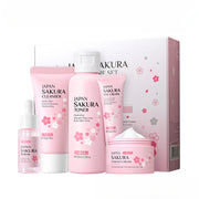 Set de Regalo Cuidado Facial LaiKou – Hidratación y Reparación con Esencia y Crema (5 Piezas)