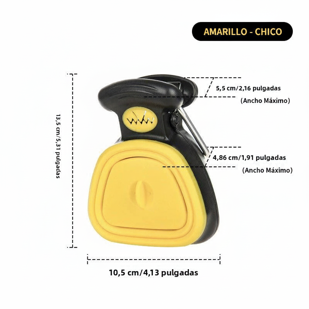 Recogedor de Heces Portátil para Mascotas | Plegable con Bolsa de Basura