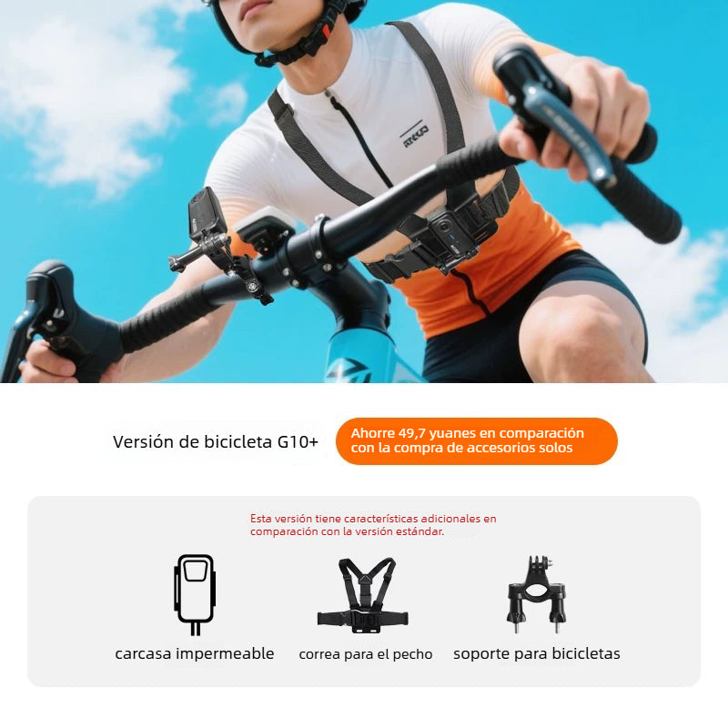 Cámara de acción para pulgar Shangou G10/G10+ Grabadora de conducción para motocicleta Cámara de ciclismo HD para vlogs