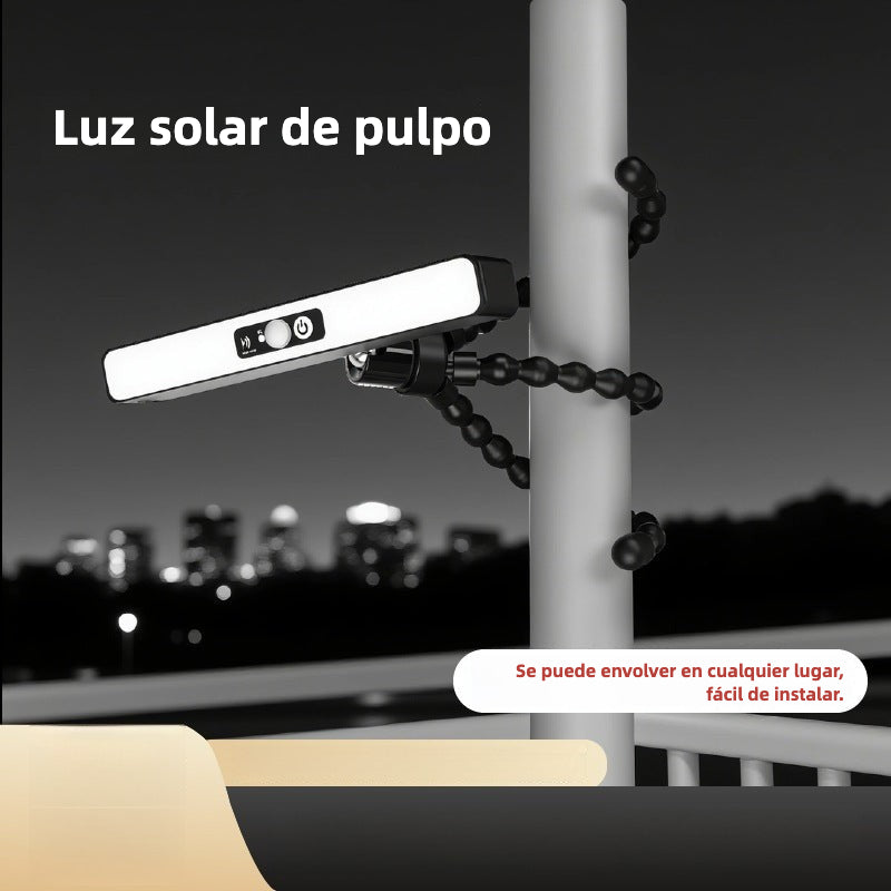 Clamp Solar Light: Outdoor Motion Sensor Camping Garden Light