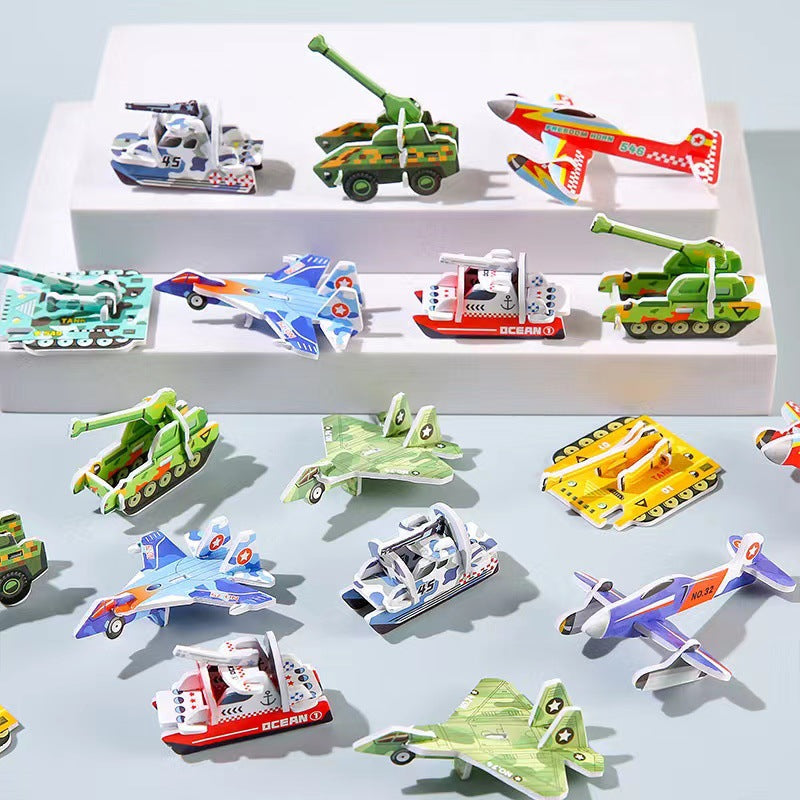 Puzzle 3D infantil de papel creativo