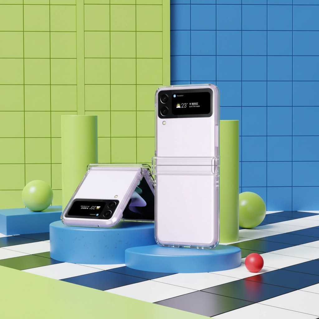 Funda Transparente para Samsung Galaxy Z Flip 5 – Diseño Anticaídas