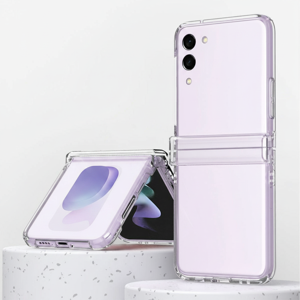Funda Transparente para Samsung Galaxy Z Flip 5 – Diseño Anticaídas