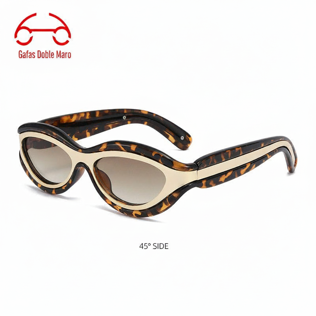 Gafas de Sol Futuristas Estilo Gato Unisex con Protección UV