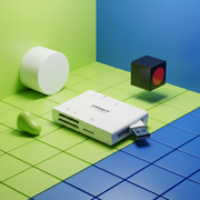 Lector de Tarjetas Pisen Todo en Uno – Mini USB 2.0 para TF, SD, CF y MS