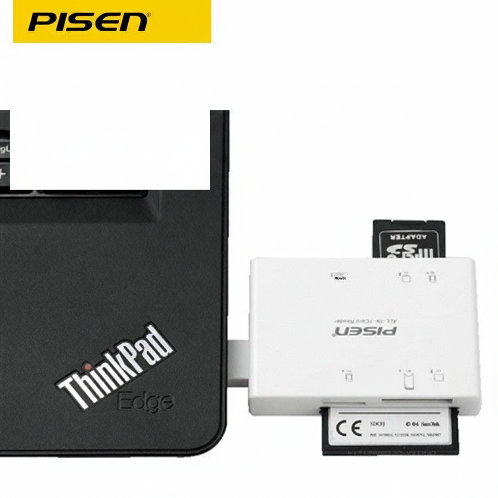 Lector de Tarjetas Pisen Todo en Uno – Mini USB 2.0 para TF, SD, CF y MS