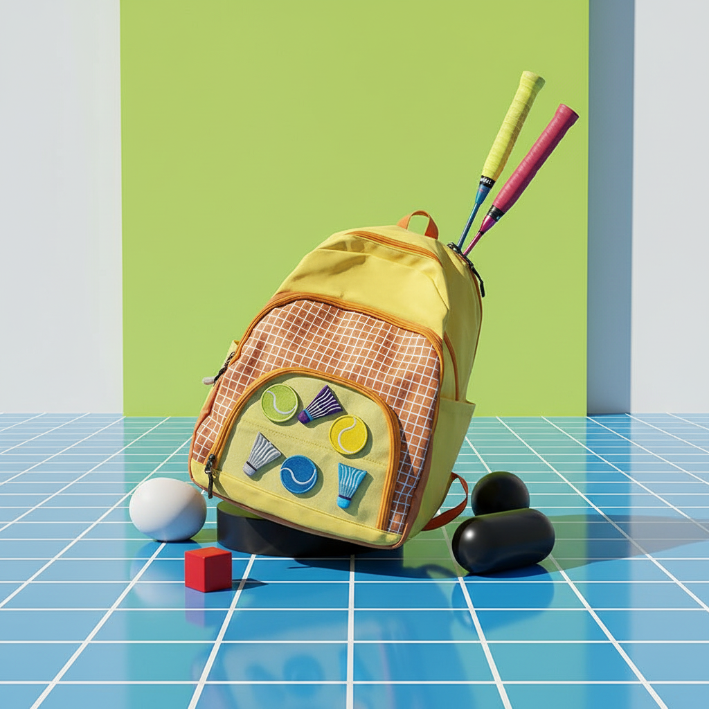 Mochila deportiva de gran capacidad para estudiantes: mochila de badminton y tenis