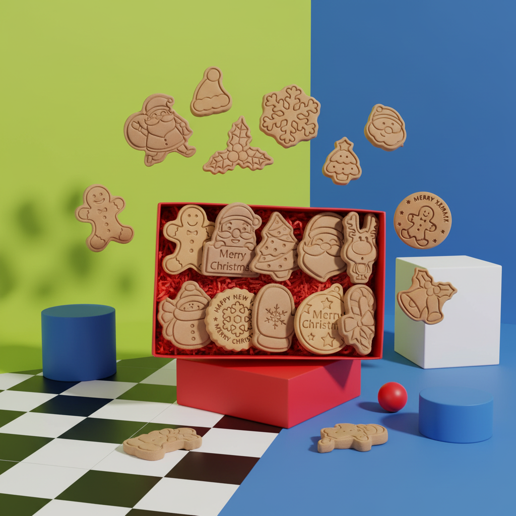 Moldes de Galletas de Navidad 3D: Cortadores para Repostería con Diseños Navideños