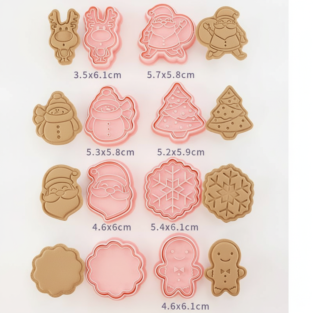 Moldes de Galletas de Navidad 3D: Cortadores para Repostería con Diseños Navideños
