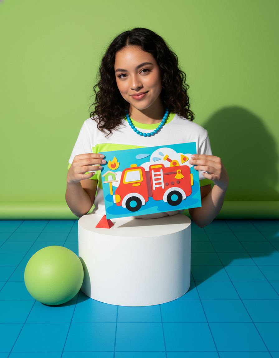 Manualidades Educativas con Pegatinas 3D para Niños – Dinosaurios y má diseños