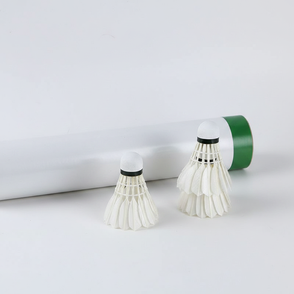 Volantes de bádminton para entrenamiento – Plumas de ganso y pato, con base de corcho y fibra