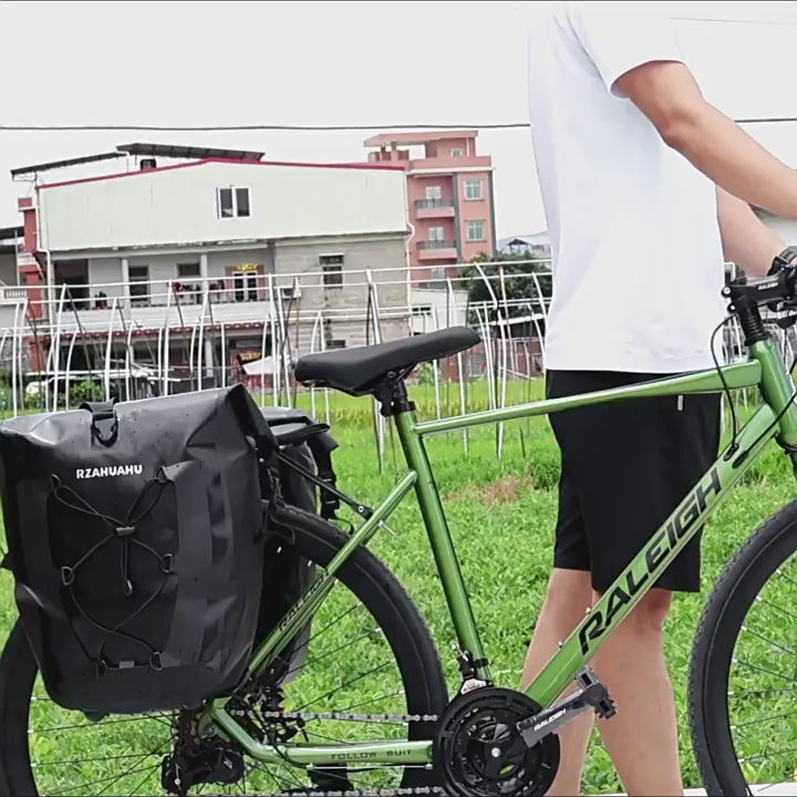 Cargar vídeo: Alforja  para Bicicleta Impermeable – Multifunciónal Desmontable y Portátil