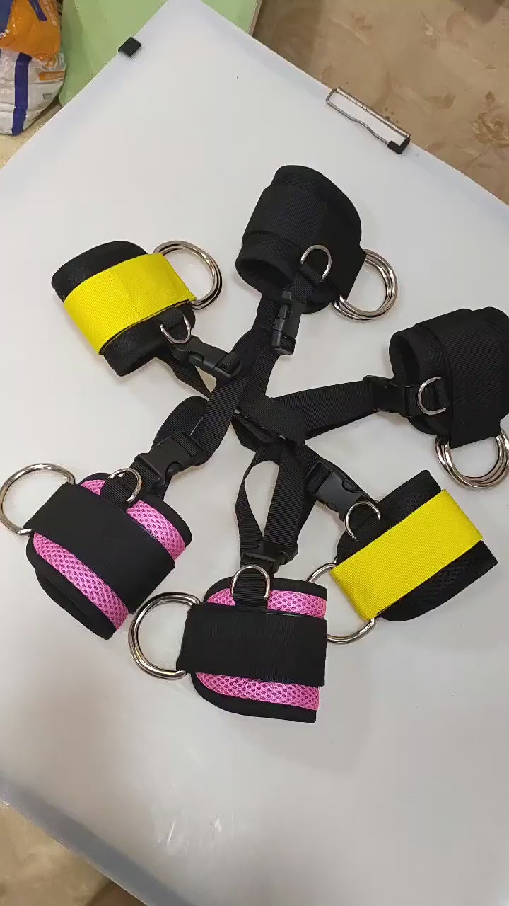 Cargar vídeo: Correas de Tobillo para Entrenamiento de Fuerza – Bandas de Resistencia para Glúteos y Piernas