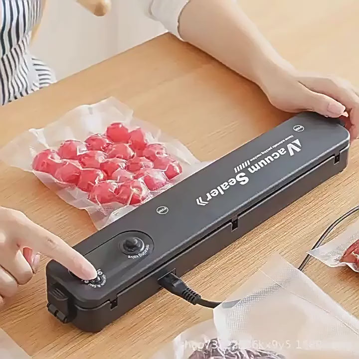Cargar vídeo: Máquina De Sellado Al Vacío Automática Y Portátil Para Preservar Alimentos
