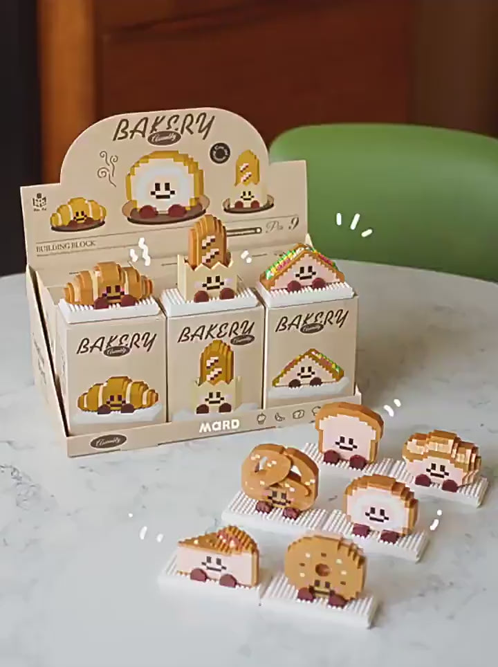 Cargar vídeo: Set de Bloques de Construcción Creativos con Diseños de Panadería