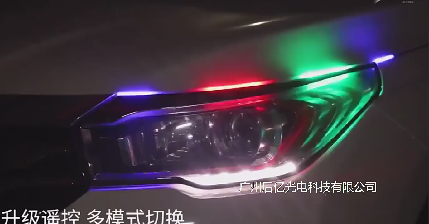 Cargar vídeo: Luces LED Para Auto Con Control Por Voz Y App – Tiras LED Multicolor