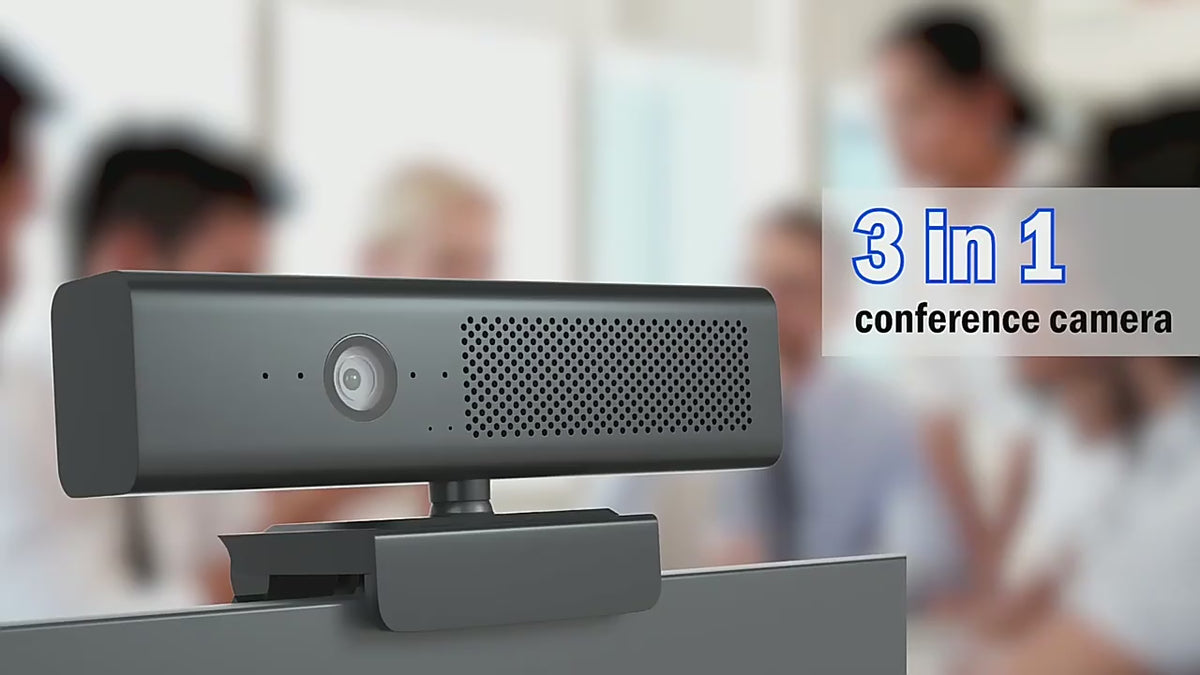 Cargar vídeo: Webcam 3 en 1 con Micrófono y Bocina