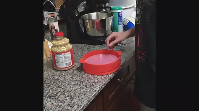 Bowl de Silicona Plegable para Palomitas de Microondas