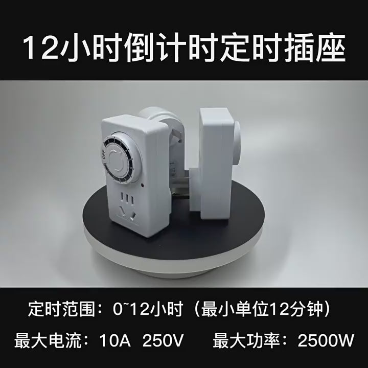 Load video: Programmable Electric Vehicle Charging Socket: Timer, Auto Shut-Off Switch &amp; Time Control