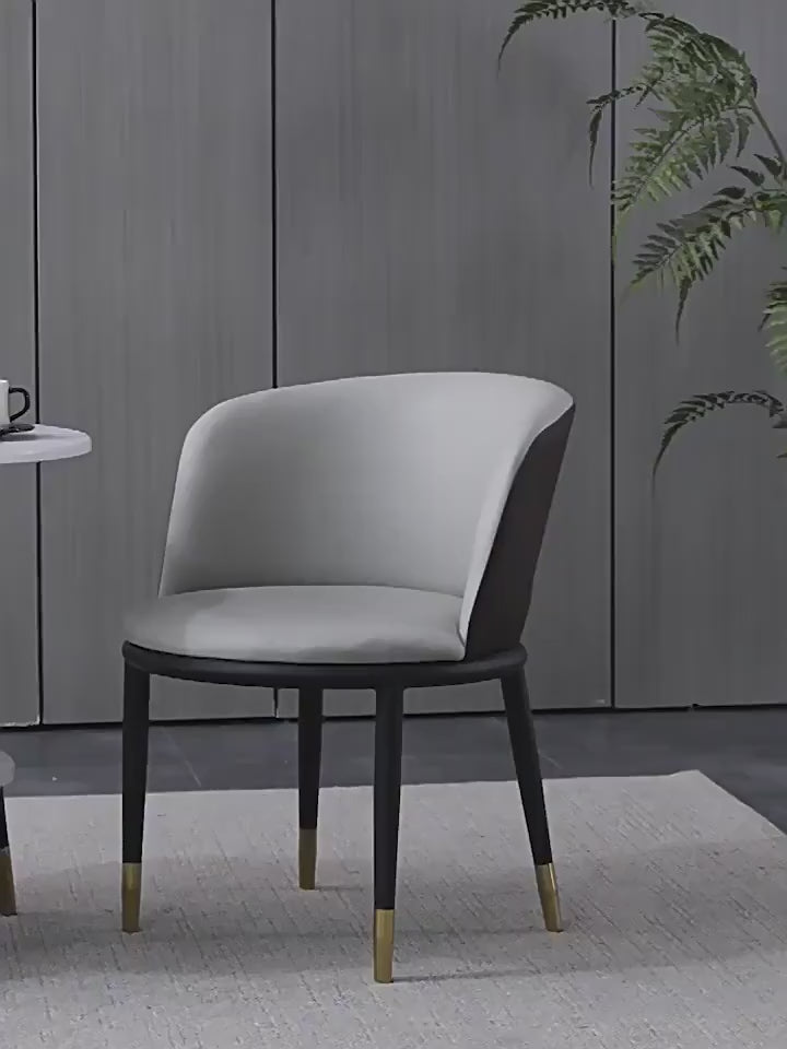 Silla Nórdica con Respaldo Tapizado y Brazos – Comedor