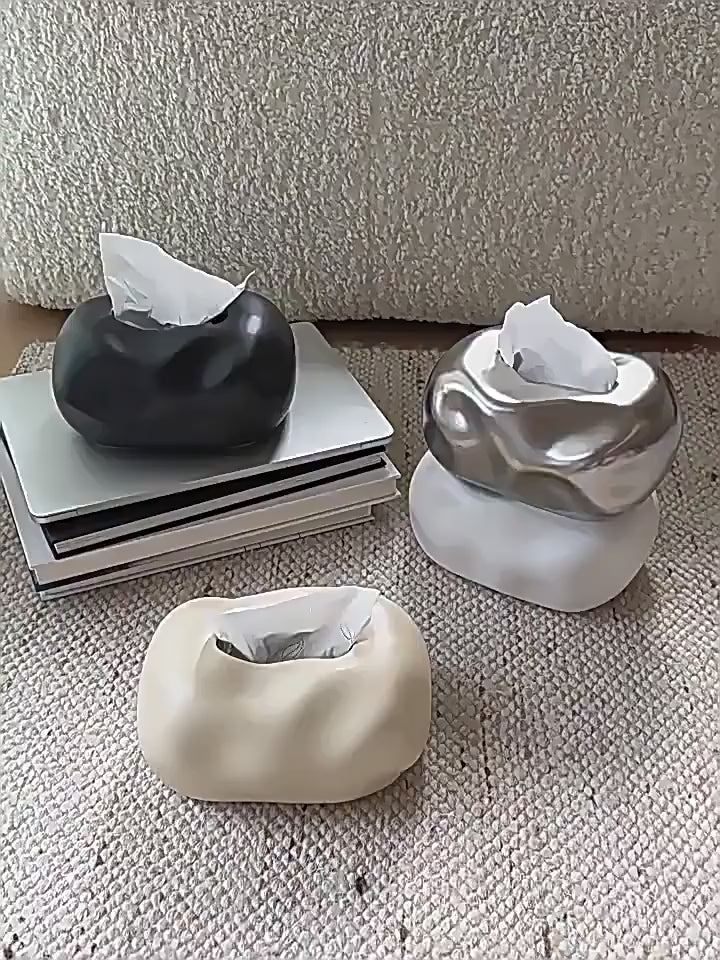 Portarrollos de cerámica estilo wabi-sabi minimalista