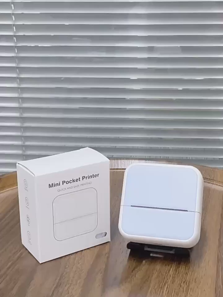Load video: Portable Bluetooth Label Printer: Barcode, Sticky Labels, Commercial &amp; Home Use