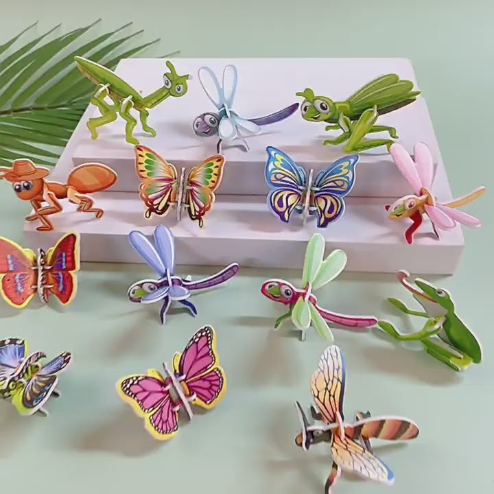 Cargar vídeo: Rompecabezas 3D en Papel para Niños: Juguete Educativo y Manualidades