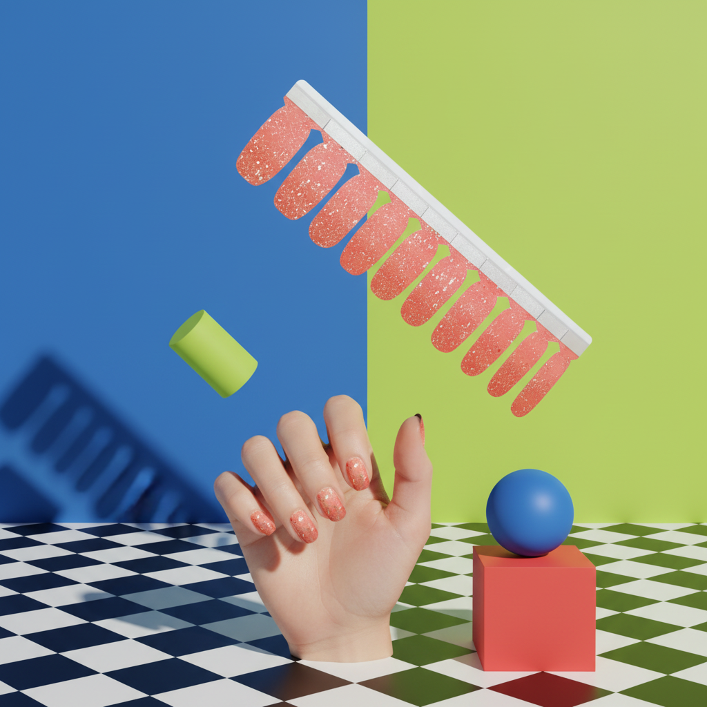 Stickers para Uñas — Pegatinas Completas con Efecto Esmalte y Brillo
