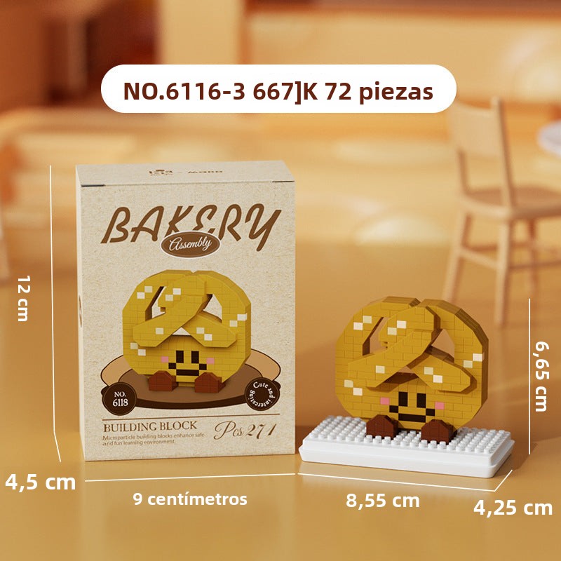 Set de Bloques de Construcción Creativos con Diseños de Panadería