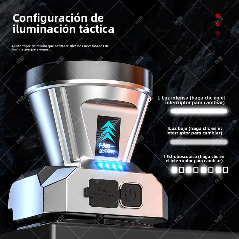 Lámpara LED Recargable para Deportes Nocturnos | Camping, Pesca y Actividades al Aire Libre