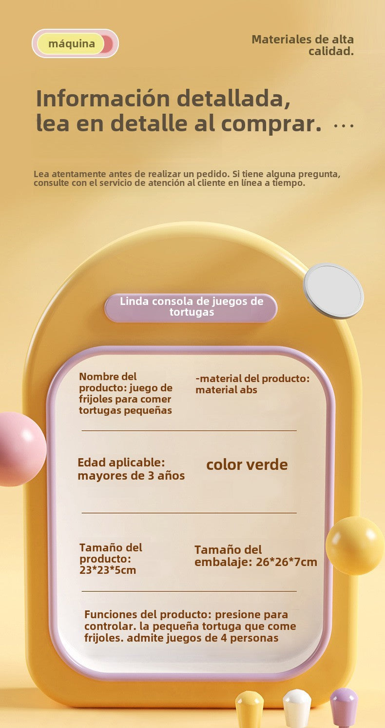 Juego de Mesa Interactivo: Tortugas y Ranas Come Bolas, Juguete Antiestrés y Competitivo para Niños y Familias - Kuai Kuai Customer Support 