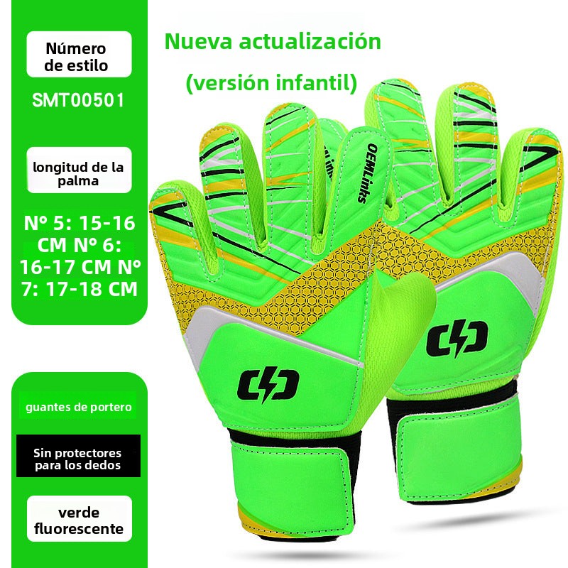 Guantes de portero infantil con protección y diferentes diseños