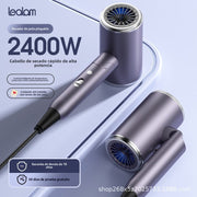 Secador de pelo plegable profesional con alta potencia y reductor de ruido.
