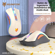 Ratón Inalámbrico Dual Modo 2.4G y Bluetooth XYH52: Recargable, Silencioso, Ideal para Oficina y Juegos