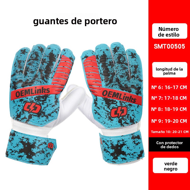 Guantes de portero infantil con protección y diferentes diseños
