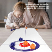 Juego de Mesa para Niños tipo Curling y Hockey con Piezas Deslizables