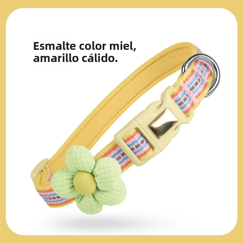 Small Flower Cat Collar: Reflective, Soft, Durable, Adjustable
