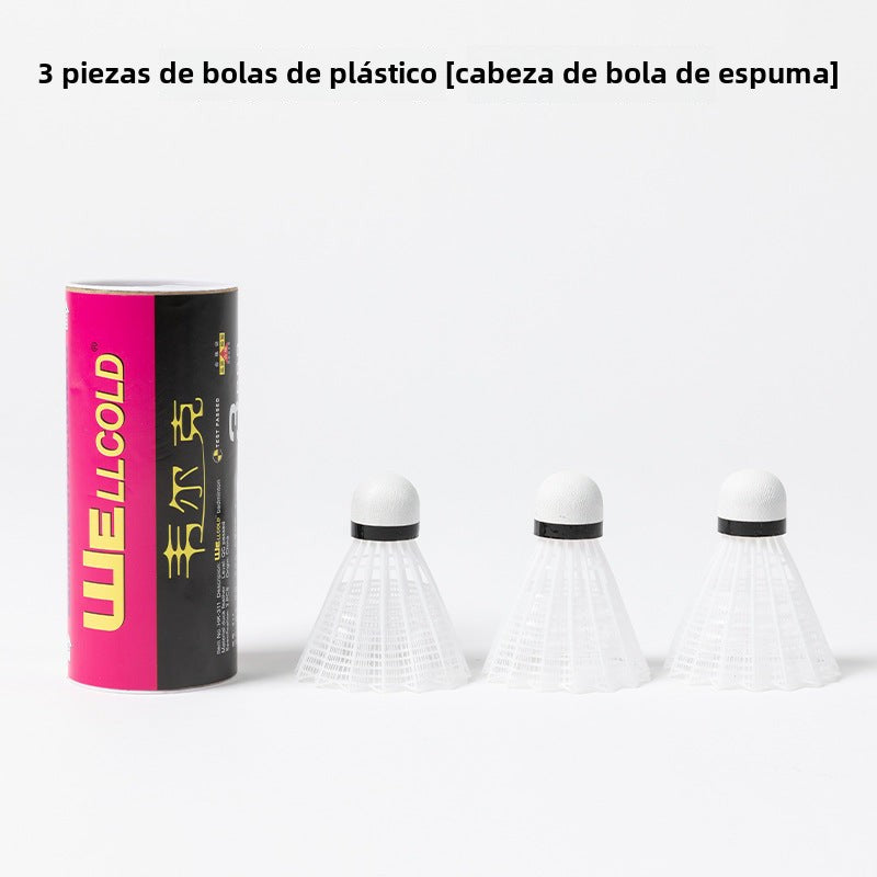 Volantes de bádminton al aire libre: Set de 3, 6 o 12 unidades, alta elasticidad y resistencia para entrenamiento y competición