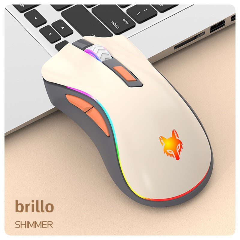 Ratón Inalámbrico Dual Modo 2.4G y Bluetooth XYH52: Recargable, Silencioso, Ideal para Oficina y Juegos