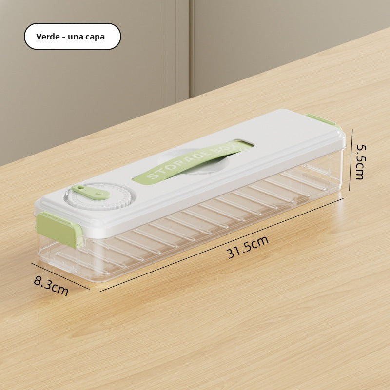 Freezer Dumpling Storage Box: Food Grade Refrigerator Organizer