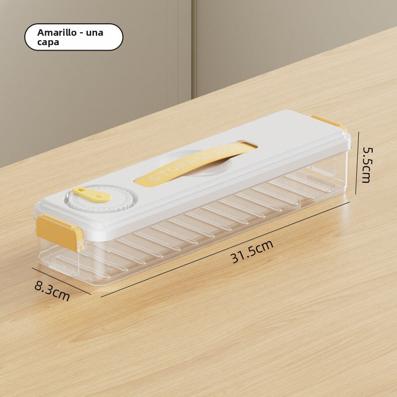 Freezer Dumpling Storage Box: Food Grade Refrigerator Organizer