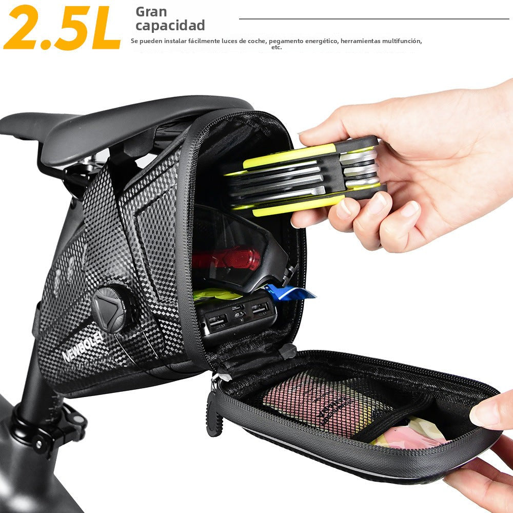 Bolsa de Sillín para Bicicleta: Impermeable, Resistente y de Gran Capacidad